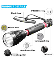 CREE XH-P90 Ultra Bright Underwater 100m Scuba LED Diving Flashligh...