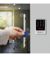 Qoltec Code lock MIMAS with RFID reader Code | Card | keyfob | Doorbell button | IP68 | EM