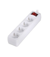 SAFETY POWER STRIP WITH ON-OFF SWITCH 4 OUTLETSDX-04-S