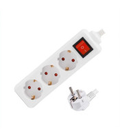 SAFETY POWER STRIP WITH ON-OFF SWITCH 3 OUTLETSDX-03-S