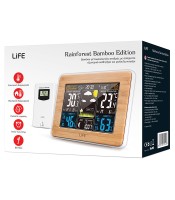 weather station 5.7" LIFE Rainforest BAMBOO EDITION