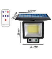 LED Solar Power PIR Motion Sensor Wall Light 60LEDs Outdoor Security Modern