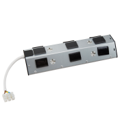 Блок за розетки "Премиум" конструкция, неръждаема стомана, 3-посочен защитен контакт + USB