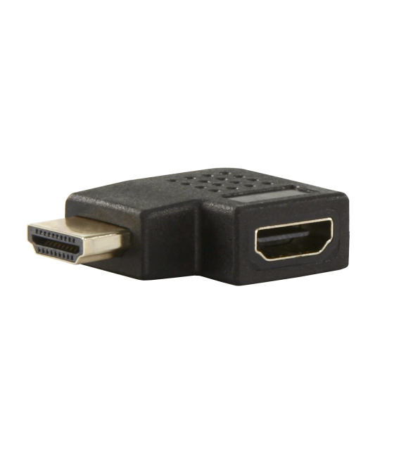 HDMI ADAPTER, HDMI PLUG  HDMI SOCKET, RIGHT ANGLE