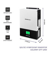 Qoltec Hybrid Solar Inverter Off-Grid 2KVA, 1.5KW, 80A, MPPT | Sine