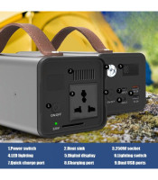 Portable Power Station 200W Solar Generator Outdoor Emergency Power Supply