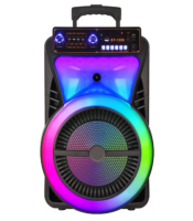 12 Inch LED Trolley Box Party Column 2000W Peak Power Outdoor Portable FM Radio caixa de som Bluetooth Speaker With Wireles