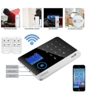 Безжична алармена система за домашна охрана срещу крадци WiFi GSM APP Поддръжка на гласов контрол Alexa Google Assistant