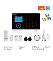 Безжична алармена система за домашна охрана срещу крадци WiFi GSM APP Поддръжка на гласов контрол Alexa Google Assistant