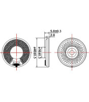 ΑΝΤΑΛΛΑΚΤΙΚΟ ΜΕΓΑΦΩΝΟ ΜΙΝΙΑΤΟΥΡΑ Φ40mm 8Ω 1W MYLAR EKS4005 EKS