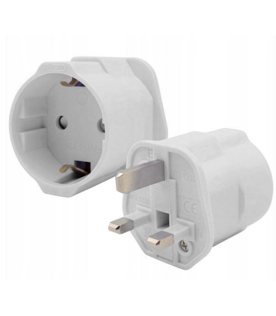 Schuko to U.K. grounded adapter plugMKV17