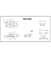 TACT SWITCH 6.7X6.8X3.4 SMDTSW922