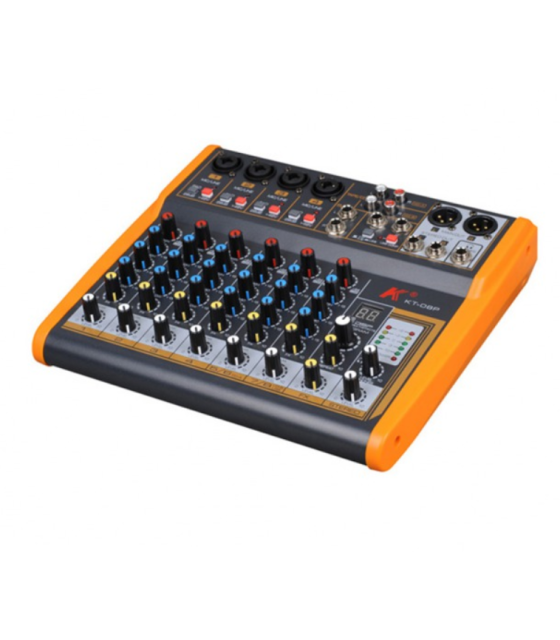 KT-08P Analog Console 8 Channel with Phantom Power & 4 XLR Input