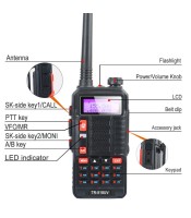 Baofeng Tr-818UV Real 7W Output Power Dual Band Frequency 136-174MHz &400-520MHz