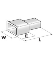 CABLE TERMINAL COVER (6.3) FEMALE CLEAR 44100764410076