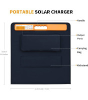 100W B-Portable folding solar panel