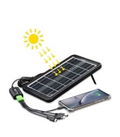 8W соларен комплект зарядно за мобилен телефон