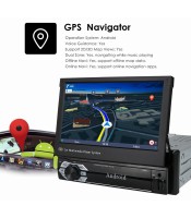 7-Inch HD Telescopic Android Car MP5 Card Plug-in Car MP4 Player GPS Navigation