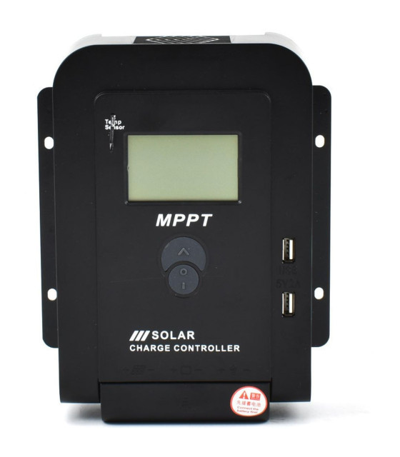 MPPT Solar Charge Controller 30A 12V/24V Auto 100Vdc USB Port LCD Display