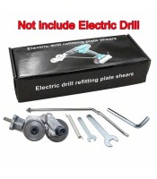 Electric Drill Refitting Plate Shears Effortlessly Cut Through Stainless Steel,Aluminum  Iron Sheet with This Cutter Attachment