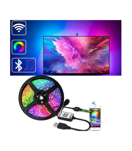 USB LED TV Smart Backlight / Strip Light + WIFI Bluetooth Control