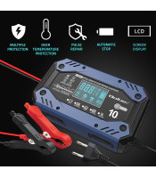Intelligent SMART ΦΟΡΤΙΣΤΗΣ ΜΠΑΤΑΡΙΩΝ AGM, LiFePO4, GEL, 12v, 24v 10A, LCD Display, 52482