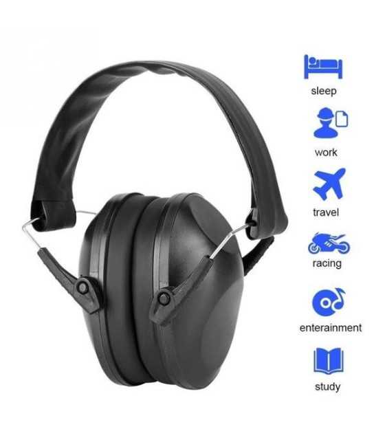 Ear Covers Noise Reducing Hearing Protectors For Lawn Mowing Sleeping Office Black Search this page