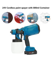 Electric Cordless Paint Sprayer Hvlp Spray Gun Fence Sprayer With 2 Battery