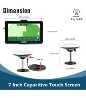 7 inch farm highly accurate tractor GPS navigator harvester positioning navigator