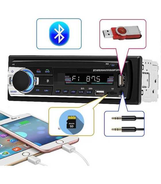 autoradio auto fm mp3 usb slot sd aux radio stereo 6248CAR PLAYER 6249