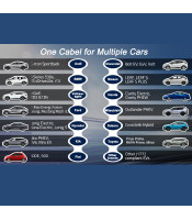 Wallbox Wifi, for an EV electric car with 2in1 regulation Type2 | 11kW | CEE 5 PIN | Wi-fi| LCD