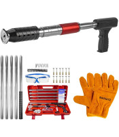 Adjustable Power Multifunctional Nail Gun Kit Integrated Ceiling Nail Gun with Extension Rod with 5 Extension Rods