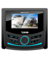 Marine and Powersports Headunit 3" Color TFT screen , 2 Zones, 4 volts Output, BT, RDS 4 X 50 Watts