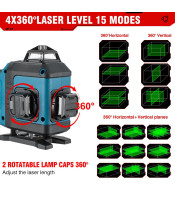 LASER KRZY-OWY ОСНОВНО СЕД 4D 360 GREEN 16 Lines 4D TRIPOD