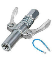 Double Handle Quick Lock Release Grease Tips Ends Couplers, with 10CM Hose