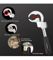 Multifunctional Sink Wrench Large Opening Faucet Spanner Aluminum