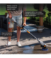 18V Twin Brush - Cordless Brushless Telescopic Power Scrubber