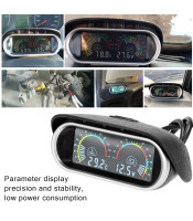 2 in 1 Universal 12.0V/24V LCD Liquid Crystal Car Digital Horizontal Gauge Water Temperature