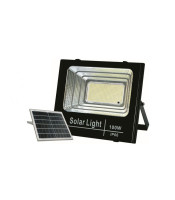 100W LED Прожектор за външен монтаж + Соларен панел + Дистанционно