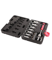 180 Degree Rotating Wrench Head: The wrench head can be rotated 180 degrees smoothly, and can be slid onto the fastener at any a