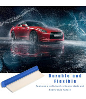 Water Blade Silicone Squeegee for Car or Home Glass Blue Handle