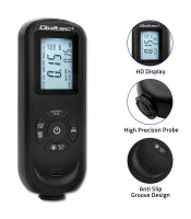 Qoltec Coating thickness gauge with LCD | 0~2000um