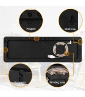 16 Inch Wall-mounted Digital Wall Clock Remote Control Temp Date Week Display