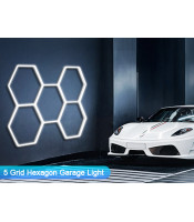 5 Hexagon LED Light for Garage, 22000LM High Brightness Honeycomb Hex Car Detailing