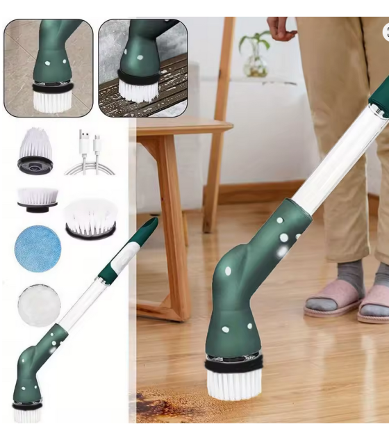 6 In 1 Electric Cleaning Brush Electric Spin Cleaning Scrubber Electric Cleaning Tools Kitchen Bathroom Cleaning Gadgets