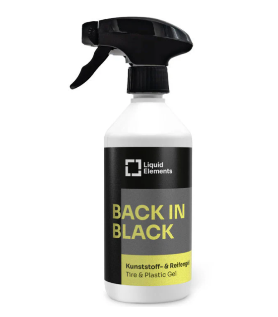 Tire & plastic gel "Back in Black"  For deep shine and a new look