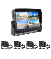 ΤΕΤΡΑΠΛΗ ΟΘΟΝΗ ΜΕ ΚΑΜΕΡΕΣ TFT 7"  LCD COLOR MONITOR ΚΑΙ ΚΑΤΑΓΡΑΦΗ