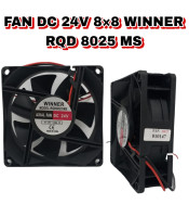 FAN MOTOR DC 24V 80X80X25 MEDIUM SLEEVE WIREFUN24 80X80X25