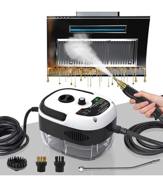 Steam Cleaners, 2500W Steam Cleaner Handheld, High Pressure Steam Cleaning Machine with 3 Brush Heads