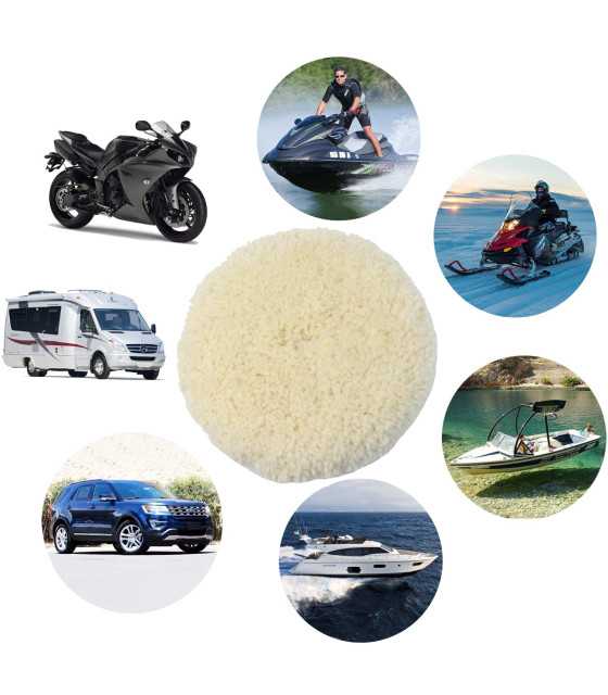 Полираща подложка Lake Country Steamed White 230 мм 50-50